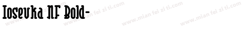 Iosevka NF Bold字体转换